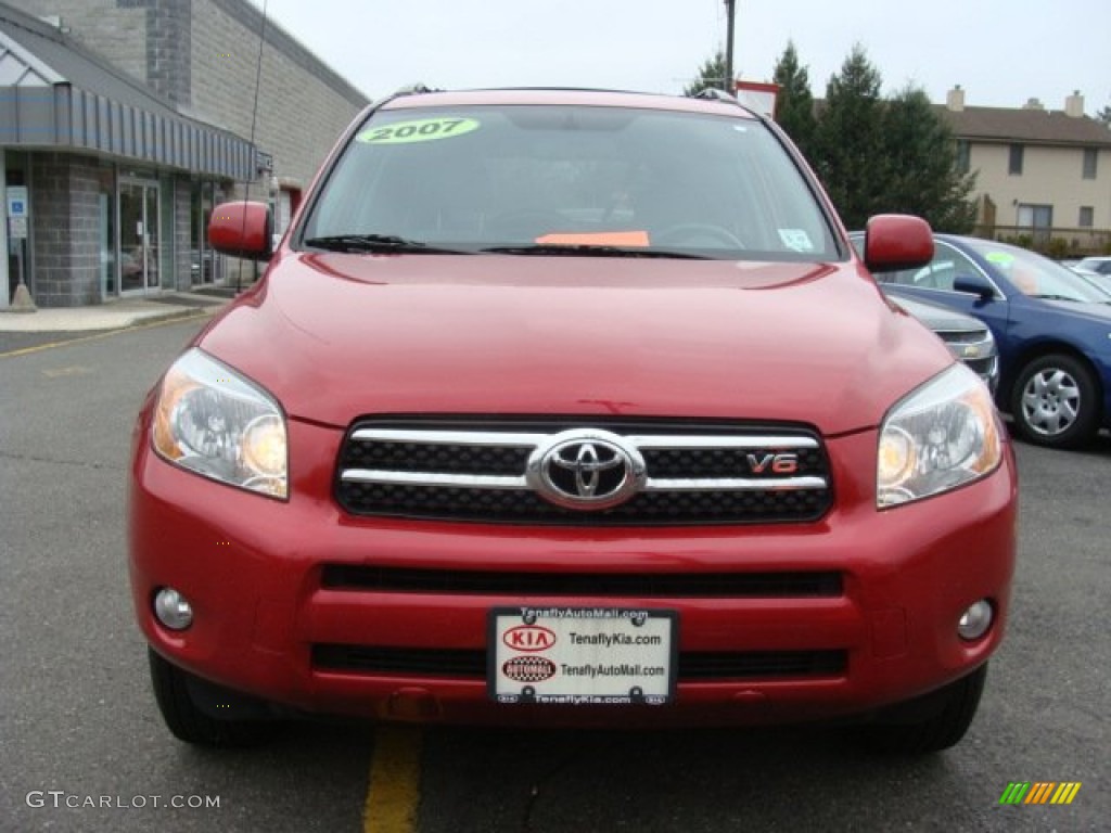 2007 RAV4 Limited 4WD - Barcelona Red Pearl / Taupe photo #2