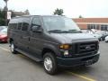 2008 Dark Shadow Grey Metallic Ford E Series Van E350 Super Duty XL Passenger  photo #3