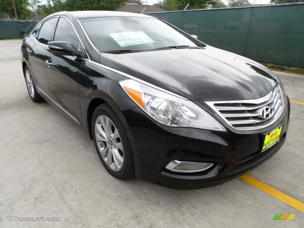 2012 Azera  - Black Onyx Pearl / Chestnut Brown photo #1