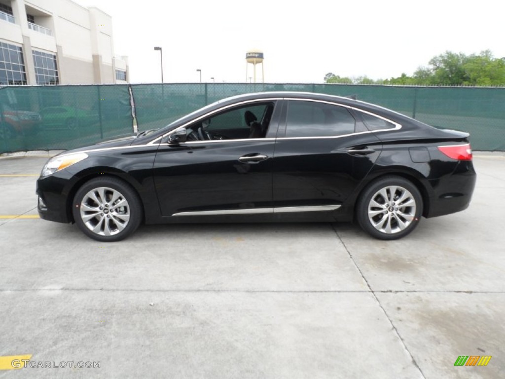 2012 Azera  - Black Onyx Pearl / Chestnut Brown photo #6