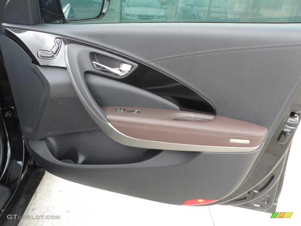 2012 Hyundai Azera Standard Azera Model Chestnut Brown Door Panel Photo #63042418
