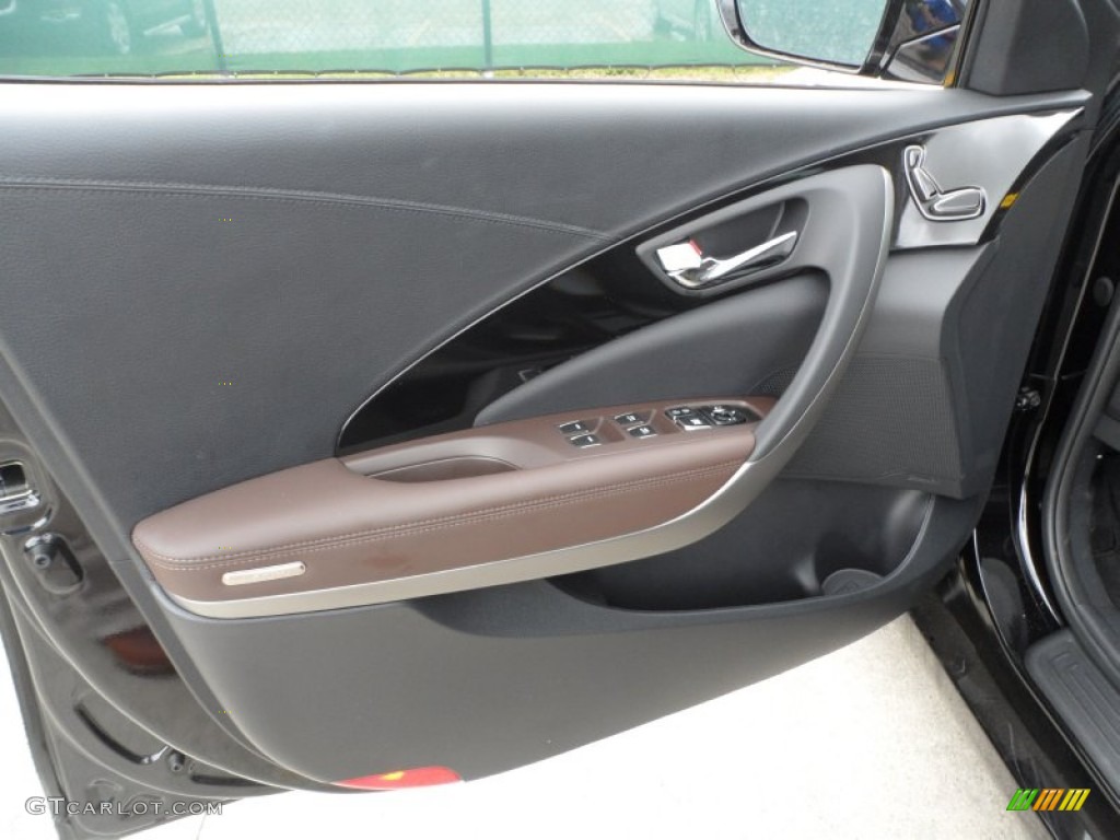 2012 Hyundai Azera Standard Azera Model Chestnut Brown Door Panel Photo #63042472
