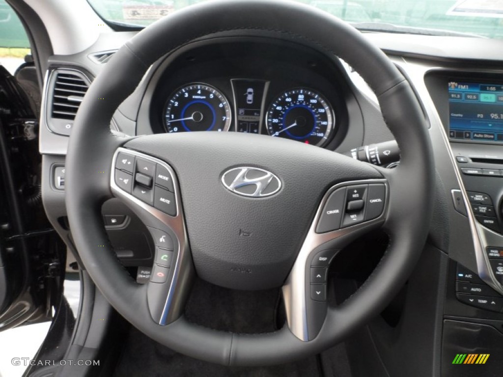 2012 Hyundai Azera Standard Azera Model Chestnut Brown Steering Wheel Photo #63042574