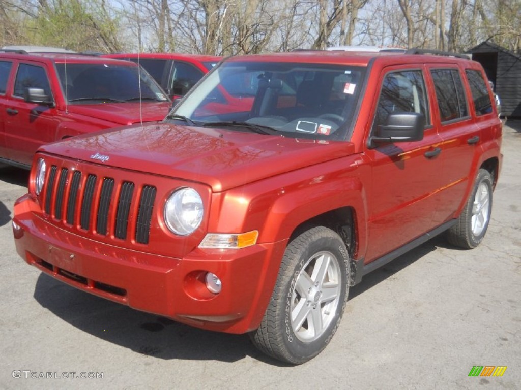 2010 Patriot Sport 4x4 - Sunburst Orange Pearl / Dark Slate Gray photo #1