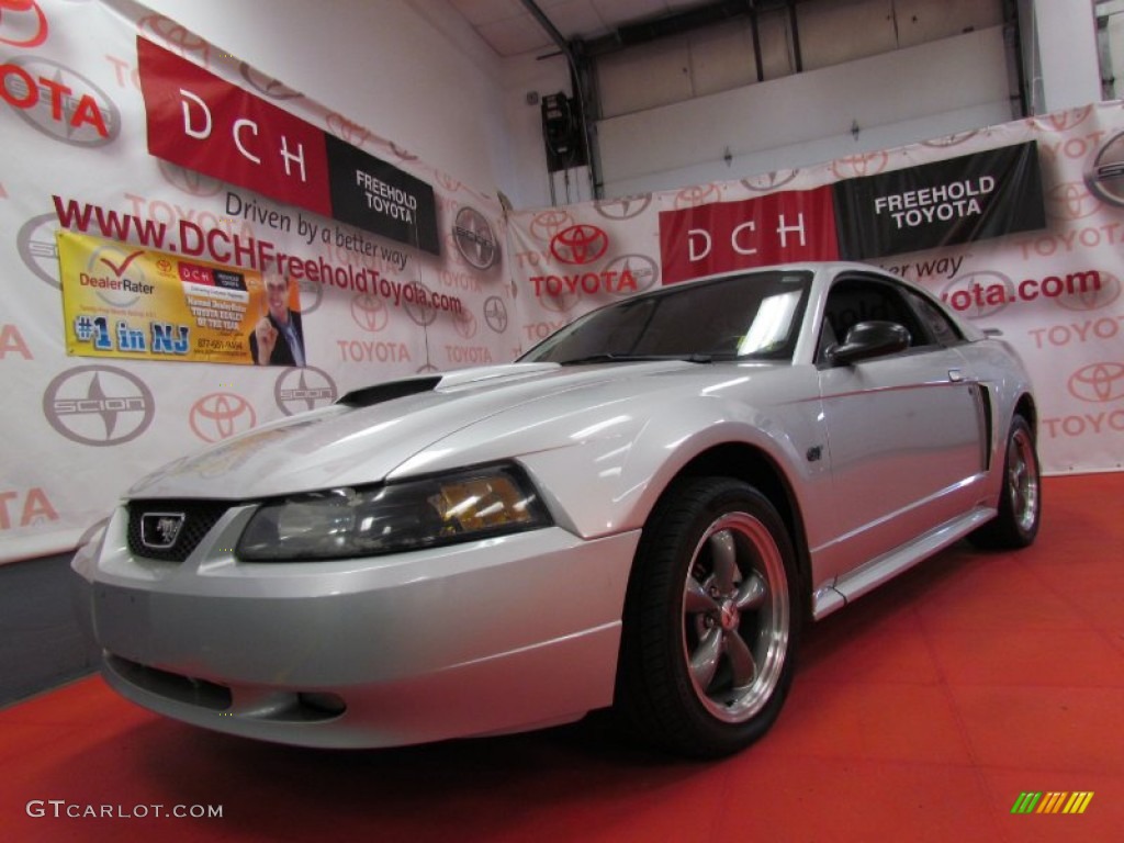 2003 Mustang GT Coupe - Silver Metallic / Dark Charcoal photo #1