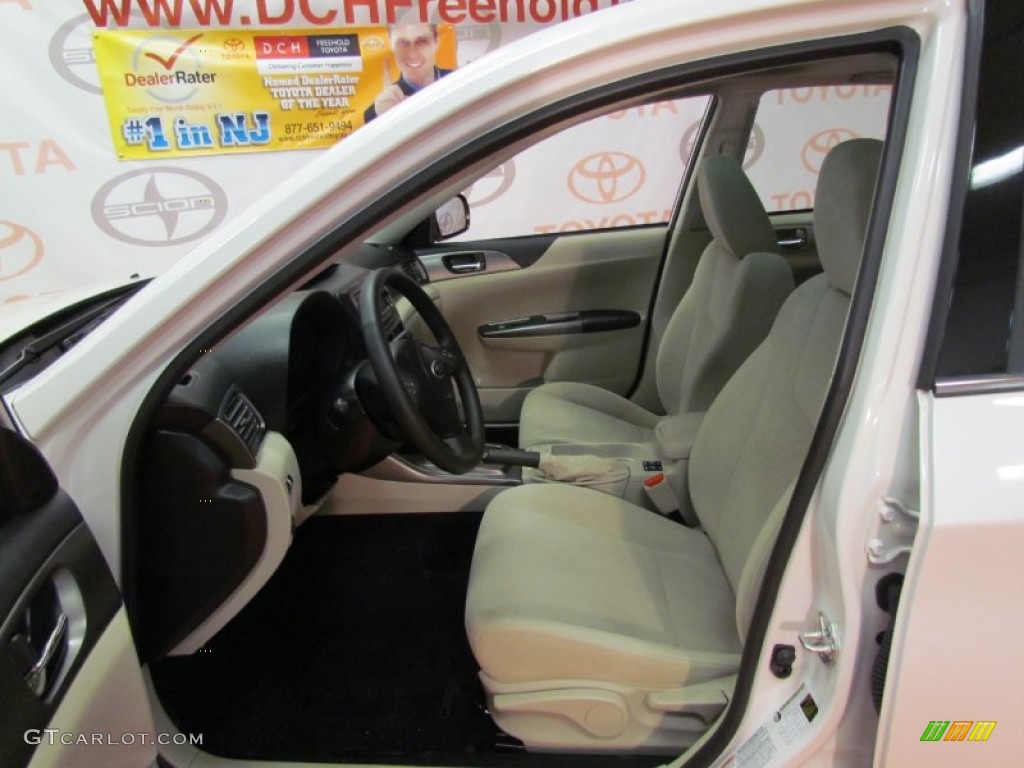 2011 Impreza 2.5i Premium Sedan - Satin White Pearl / Ivory photo #15