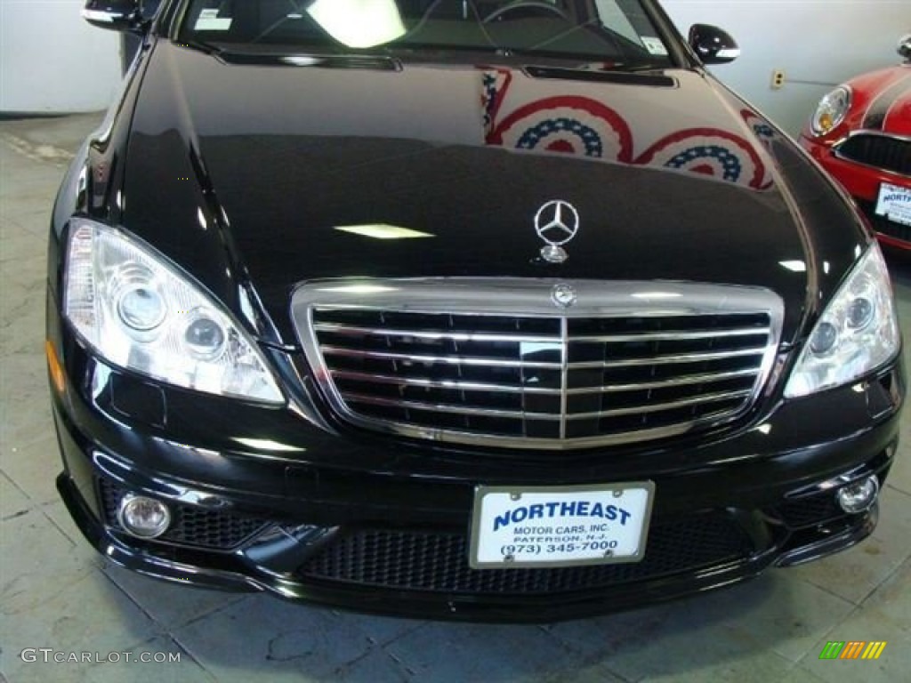2008 S 63 AMG Sedan - Black / Black photo #2