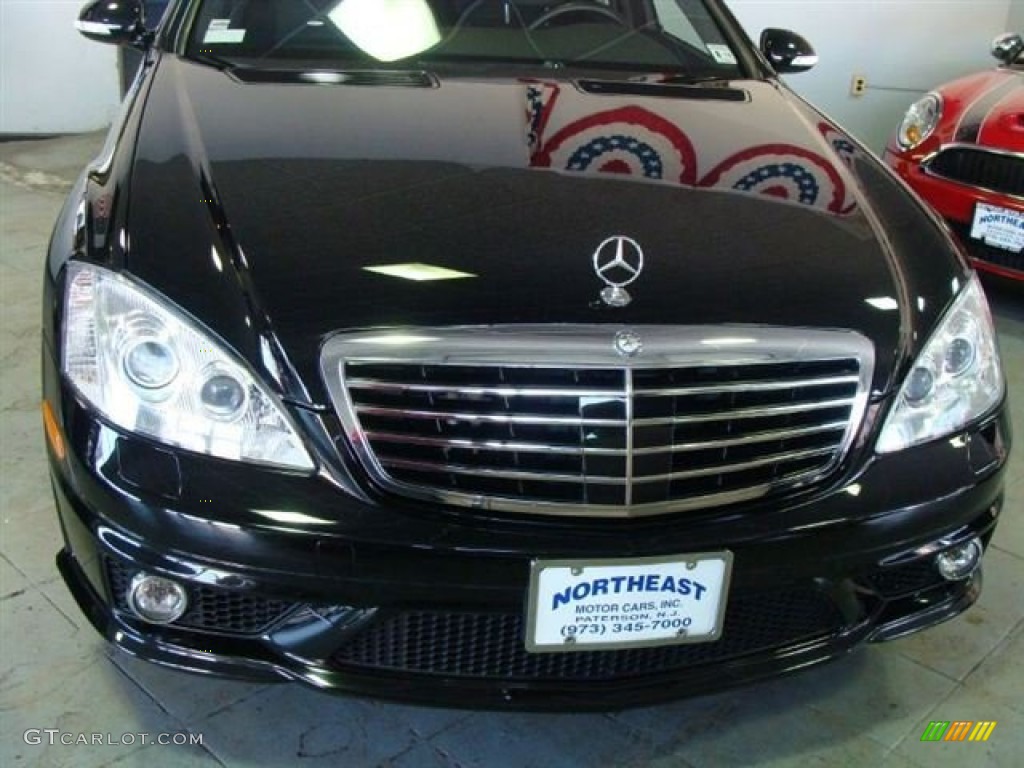 2008 S 63 AMG Sedan - Black / Black photo #3