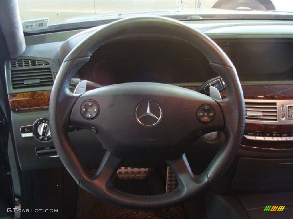 2008 S 63 AMG Sedan - Black / Black photo #42