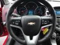 Jet Black/Sport Red 2012 Chevrolet Cruze LT/RS Steering Wheel