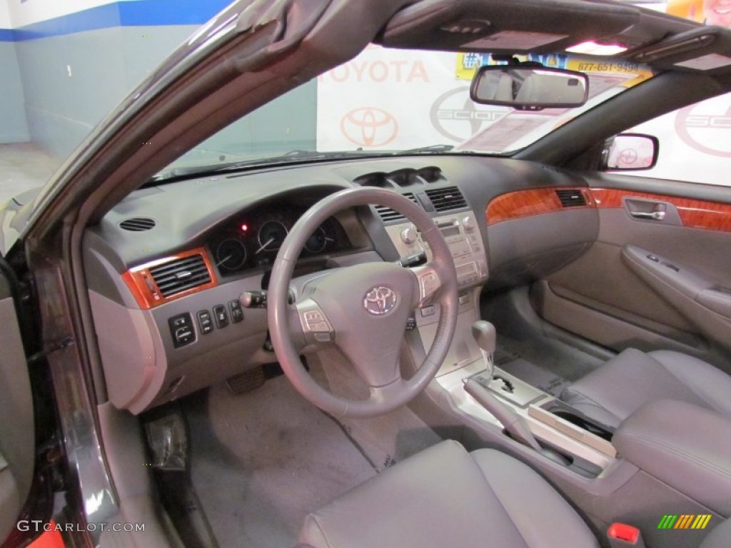 Dark Stone Interior 2008 Toyota Solara SLE V6 Convertible Photo #63047107