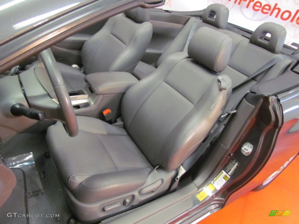 Dark Stone Interior 2008 Toyota Solara SLE V6 Convertible Photo #63047128
