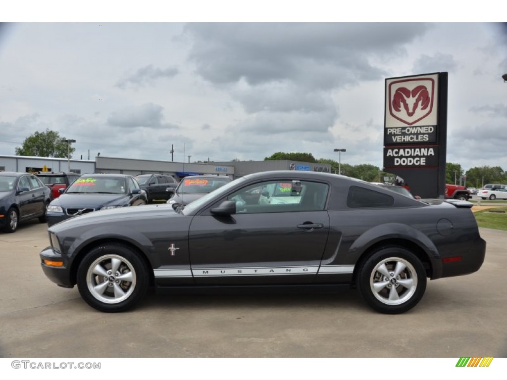 2007 Mustang V6 Premium Coupe - Alloy Metallic / Dark Charcoal photo #2