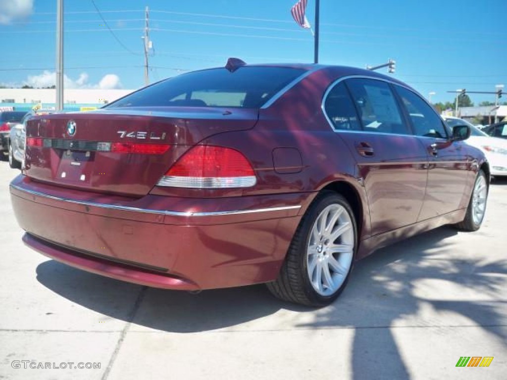 2004 7 Series 745Li Sedan - Chiaretto Red Metallic / Black/Black photo #5