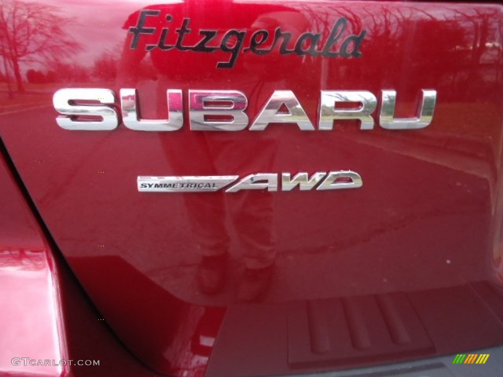 2012 Outback 2.5i Premium - Ruby Red Pearl / Off Black photo #10