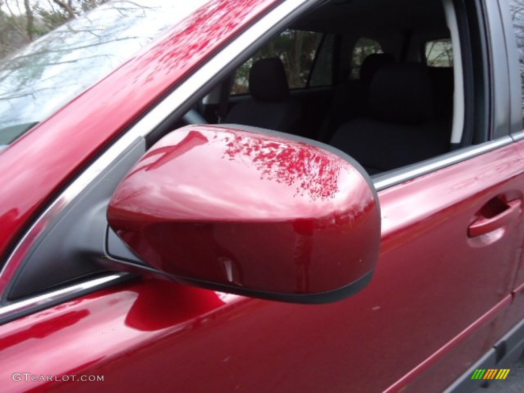 2012 Outback 2.5i Premium - Ruby Red Pearl / Off Black photo #13