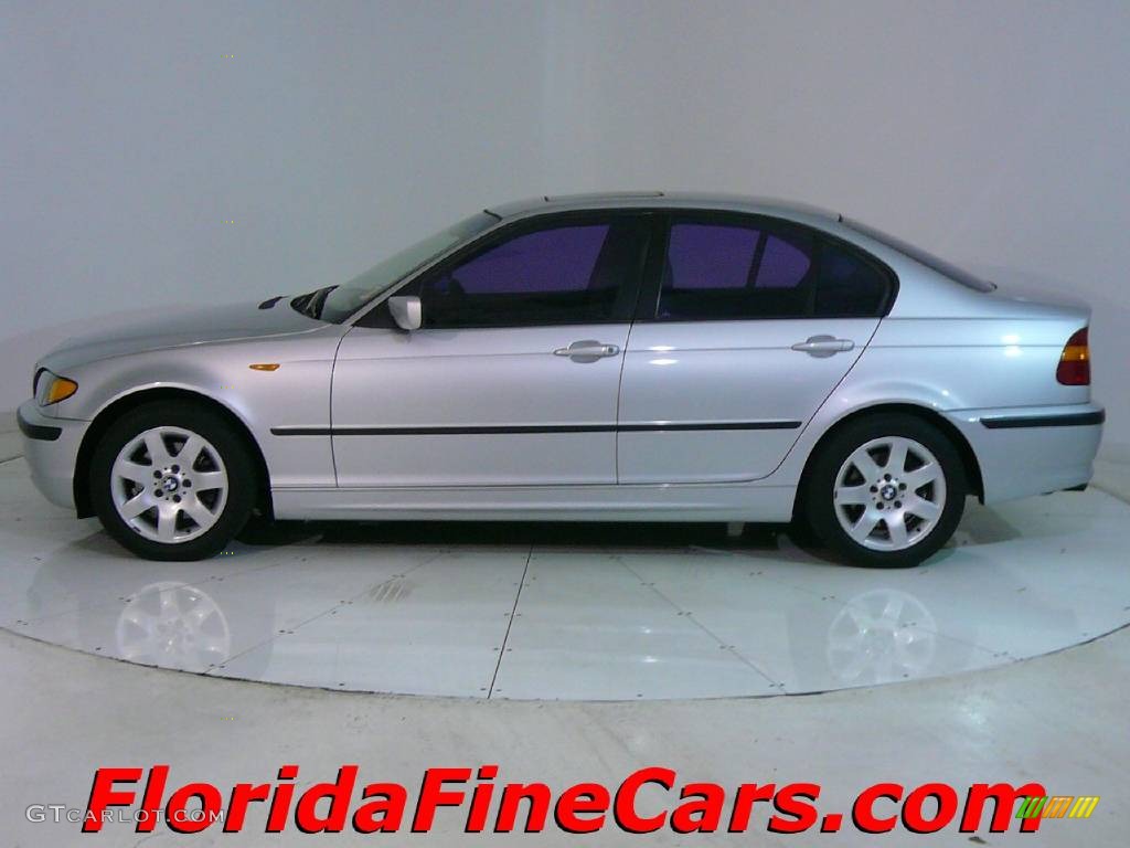 2003 3 Series 325i Sedan - Titanium Silver Metallic / Grey photo #3