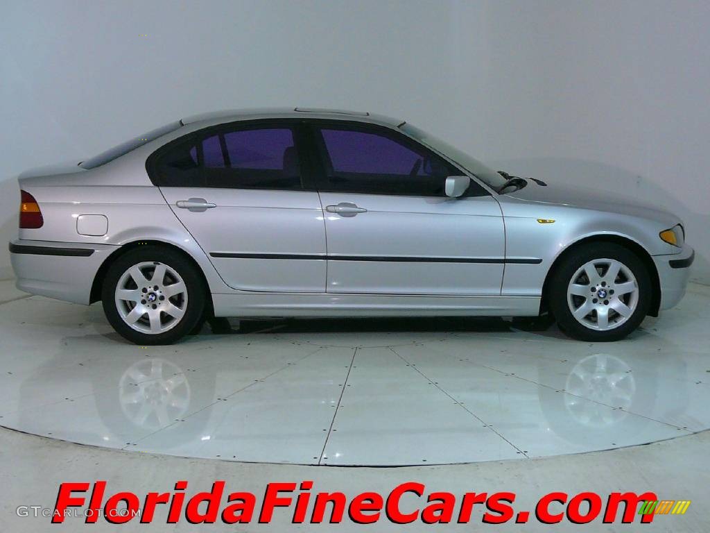 2003 3 Series 325i Sedan - Titanium Silver Metallic / Grey photo #4