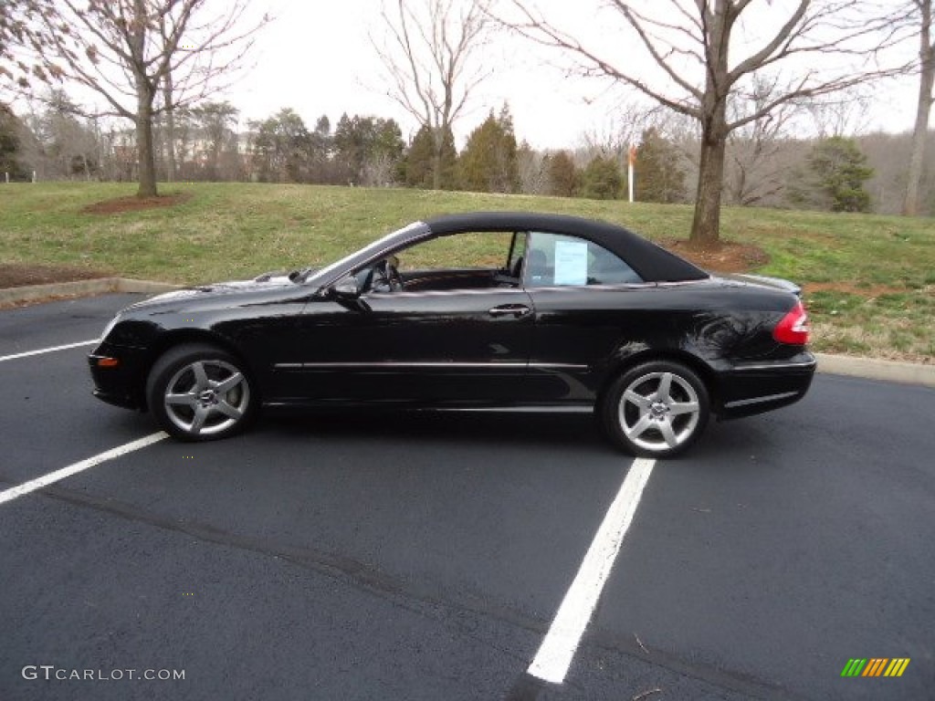 Black 2005 Mercedes-Benz CLK 500 Cabriolet Exterior Photo #63049640