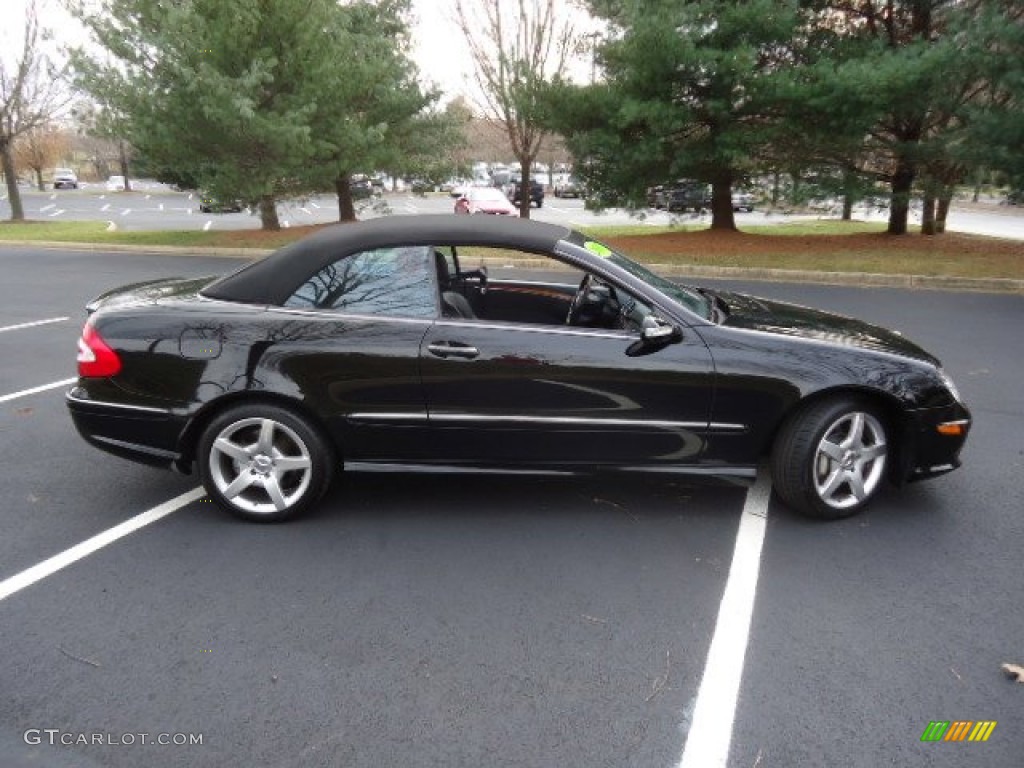 Black 2005 Mercedes-Benz CLK 500 Cabriolet Exterior Photo #63049674