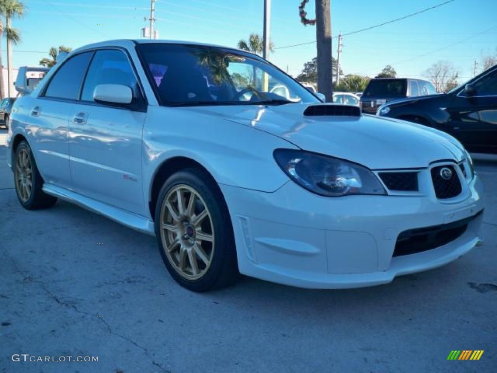 Satin White Pearl 2007 Subaru Impreza WRX STi Exterior Photo #63052558