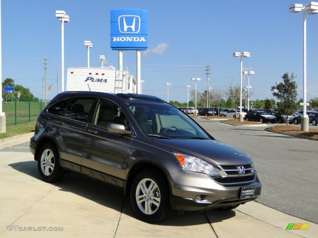 2010 CR-V EX-L - Urban Titanium Metallic / Ivory photo #2