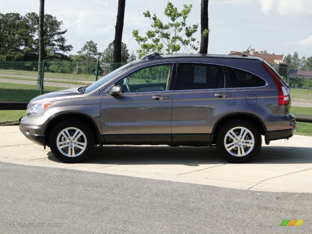 2010 CR-V EX-L - Urban Titanium Metallic / Ivory photo #8