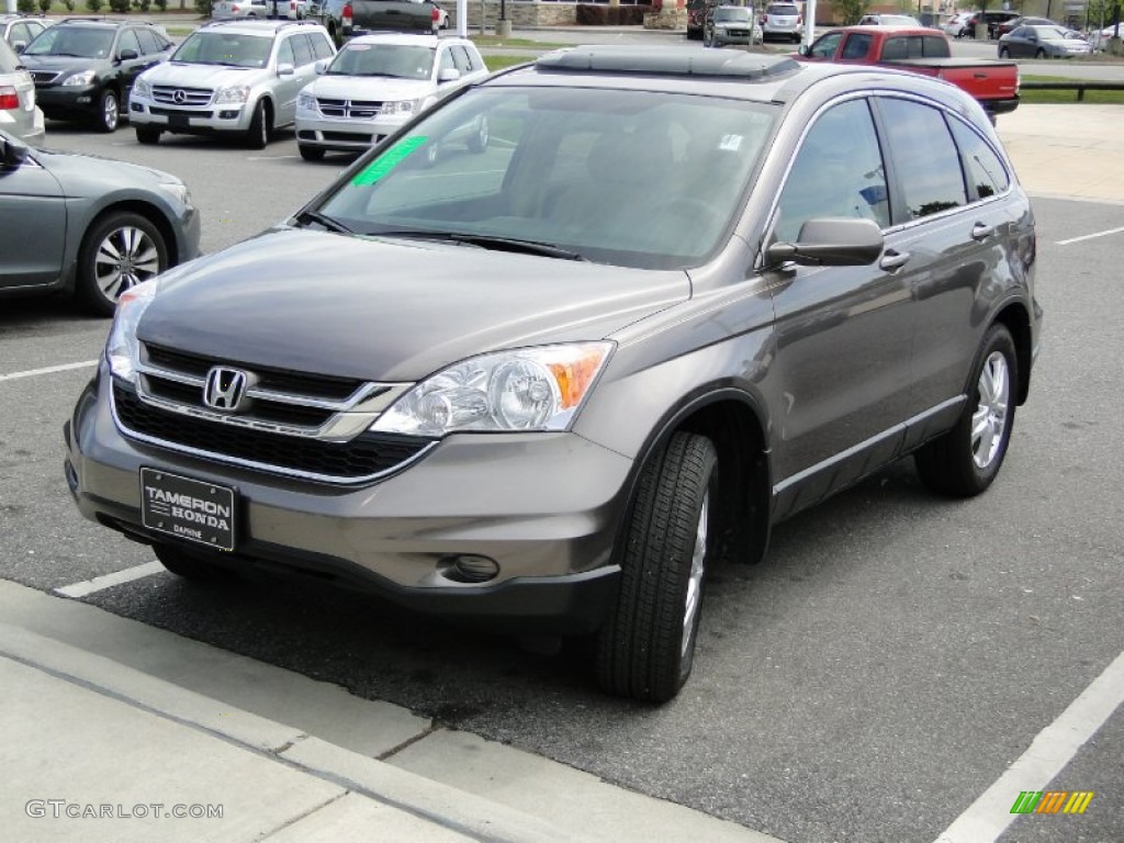 2010 CR-V EX-L - Urban Titanium Metallic / Ivory photo #39