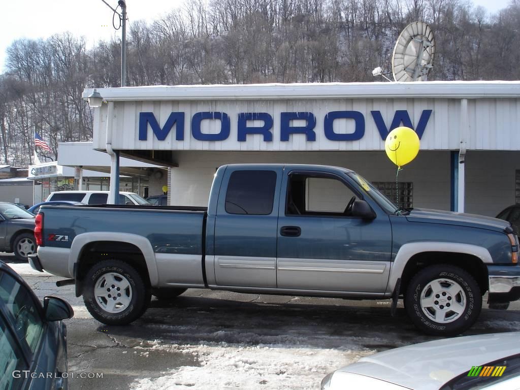 2006 Silverado 1500 Z71 Extended Cab 4x4 - Blue Granite Metallic / Dark Charcoal photo #1