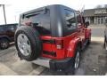 2010 Flame Red Jeep Wrangler Unlimited Sahara 4x4  photo #3