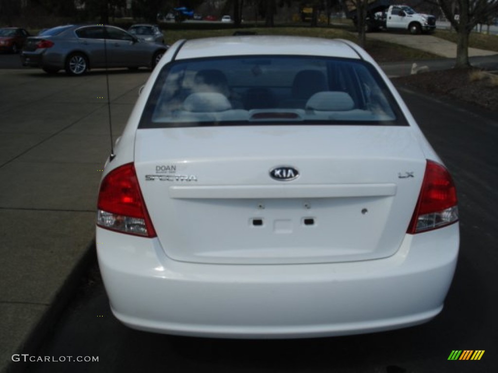 2008 Spectra LX Sedan - White / Gray photo #7