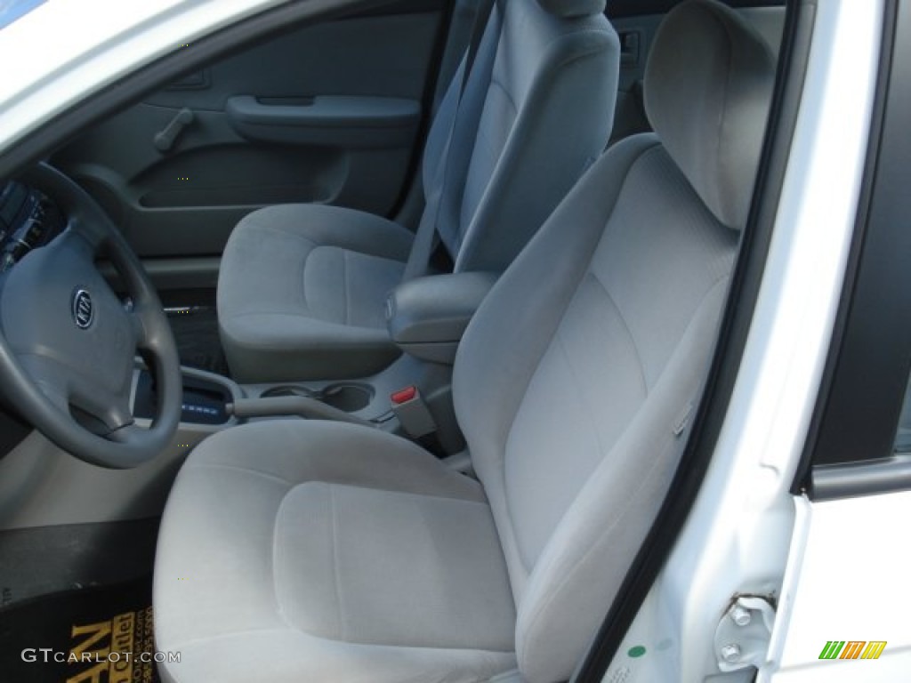 2008 Spectra LX Sedan - White / Gray photo #14