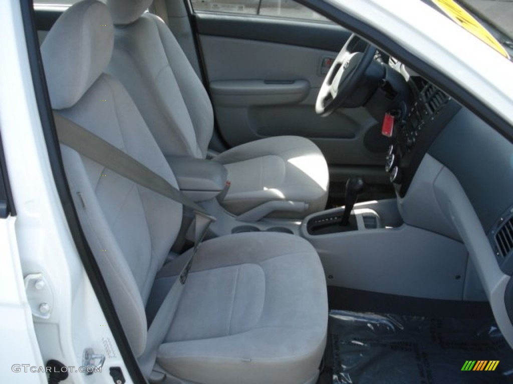 2008 Spectra LX Sedan - White / Gray photo #20