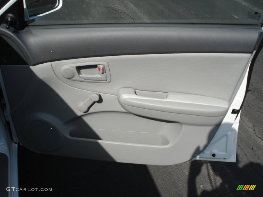 2008 Spectra LX Sedan - White / Gray photo #21