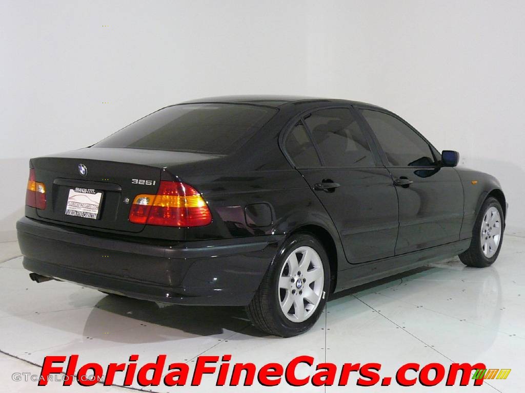 2003 3 Series 325i Sedan - Jet Black / Black photo #2