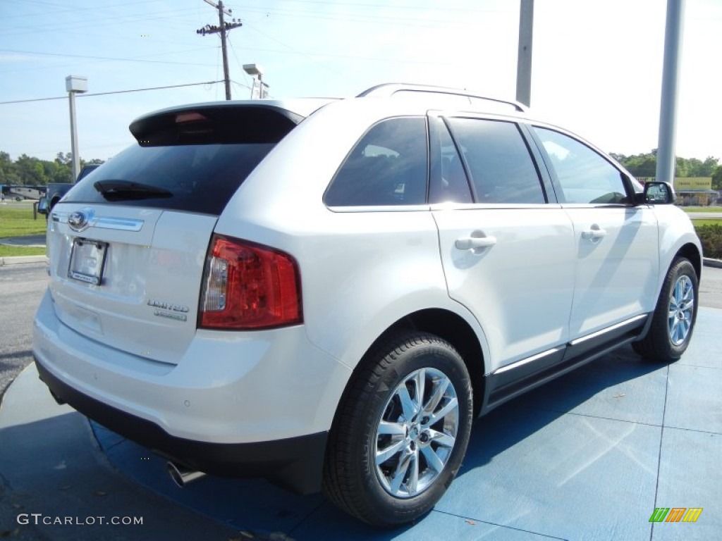2012 Edge Limited EcoBoost - White Platinum Metallic Tri-Coat / Medium Light Stone photo #3