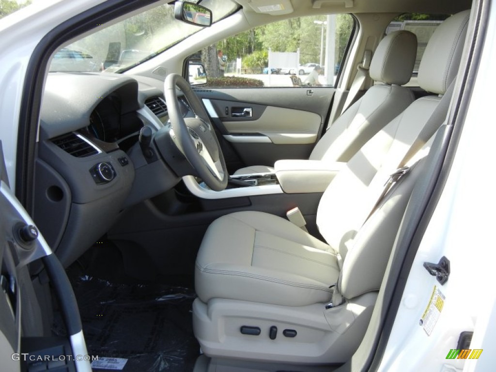 2012 Edge Limited EcoBoost - White Platinum Metallic Tri-Coat / Medium Light Stone photo #5
