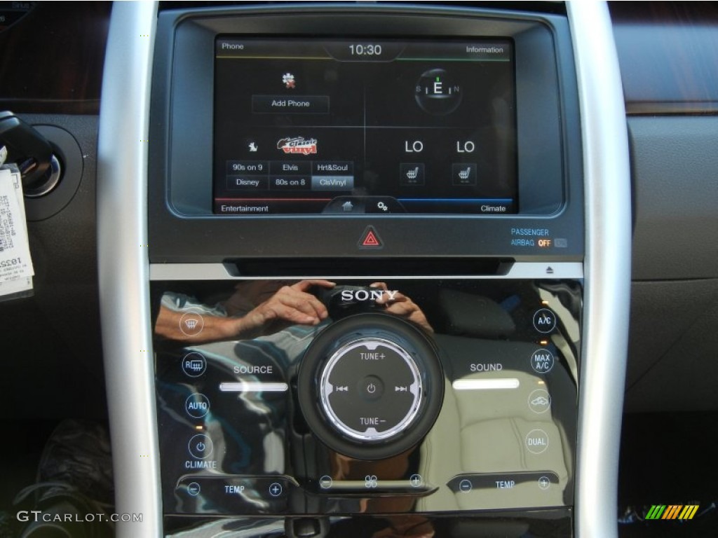 2012 Edge Limited EcoBoost - White Platinum Metallic Tri-Coat / Medium Light Stone photo #9