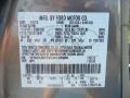 UJ: Sterling Gray Metallic 2012 Ford Escape XLS Color Code