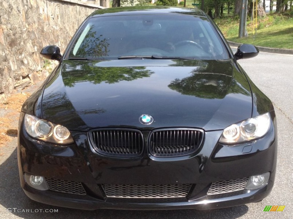 2009 3 Series 335i Coupe - Jet Black / Saddle Brown Dakota Leather photo #5