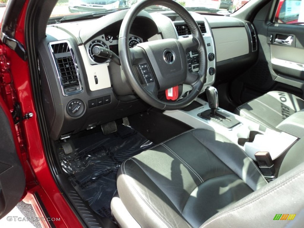 Black Interior 2009 Mercury Mariner V6 Premier 4WD Photo #63059182