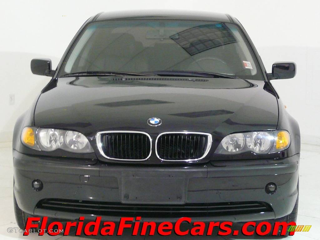 2003 3 Series 325i Sedan - Jet Black / Black photo #5