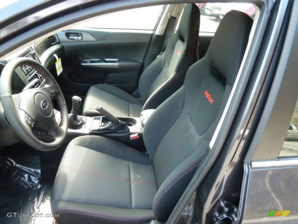 WRX Carbon Black Interior 2012 Subaru Impreza WRX 4 Door Photo #63060367