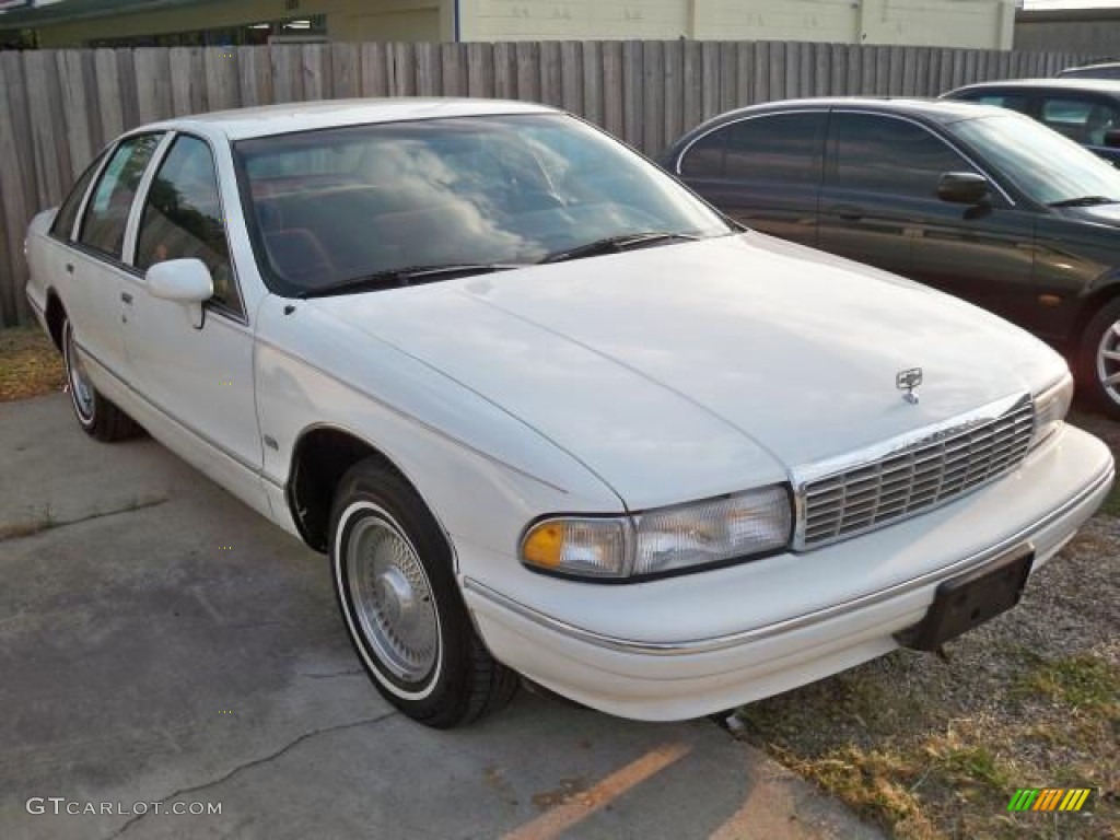 1993 Caprice LS Sedan - White / Red photo #1