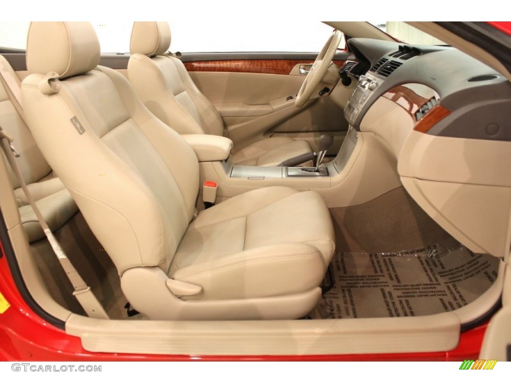 Ivory Interior 2008 Toyota Solara SLE V6 Convertible Photo #63062545