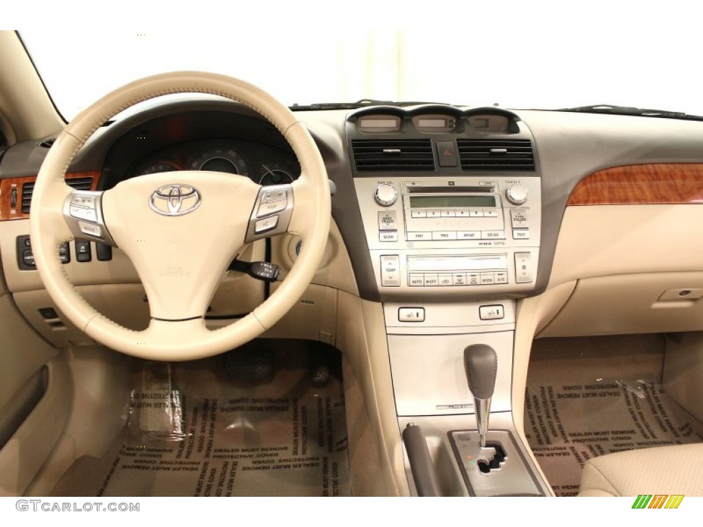 2008 Toyota Solara SLE V6 Convertible Ivory Dashboard Photo #63062581