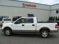 2004 Oxford White Ford F150 Lariat SuperCrew 4x4  photo #3
