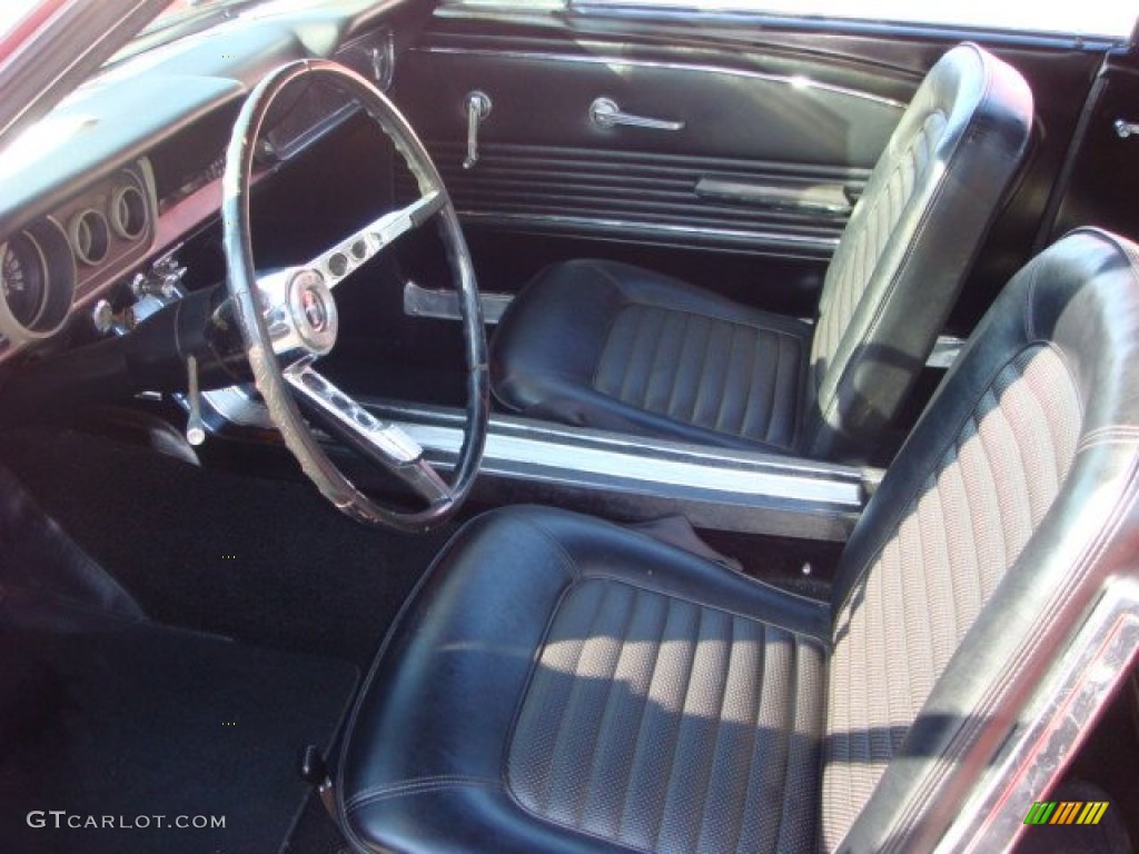 Black Interior 1966 Ford Mustang Coupe Photo #63065084