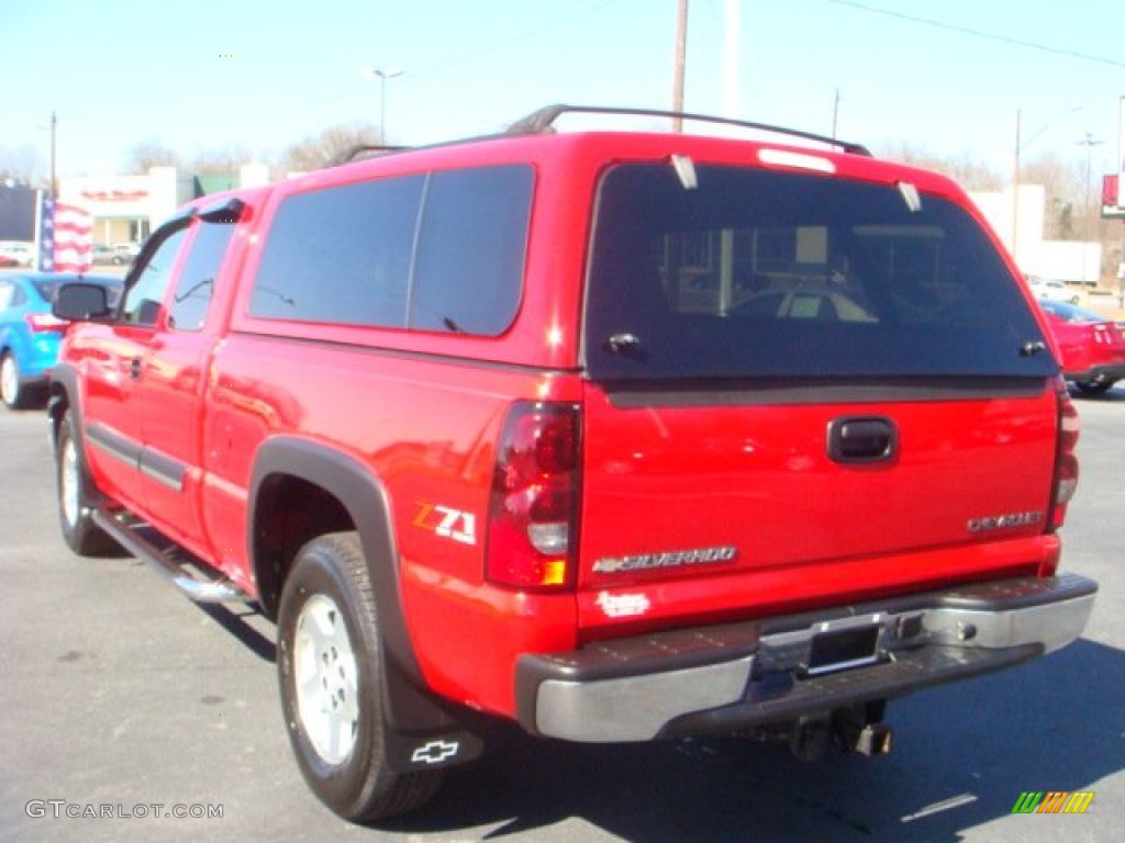 2004 Silverado 1500 Z71 Extended Cab 4x4 - Victory Red / Dark Charcoal photo #3