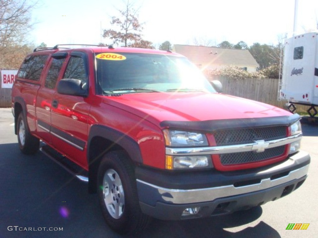 2004 Silverado 1500 Z71 Extended Cab 4x4 - Victory Red / Dark Charcoal photo #6